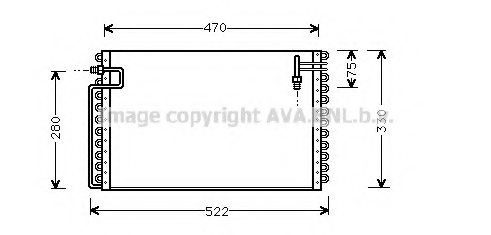PRASCO OL5210 Condenser, air conditioning